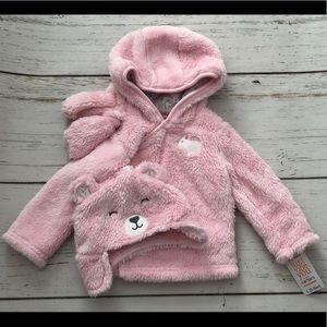 NWT Carter’s Infant Jacket, Hat, & Mitten Set